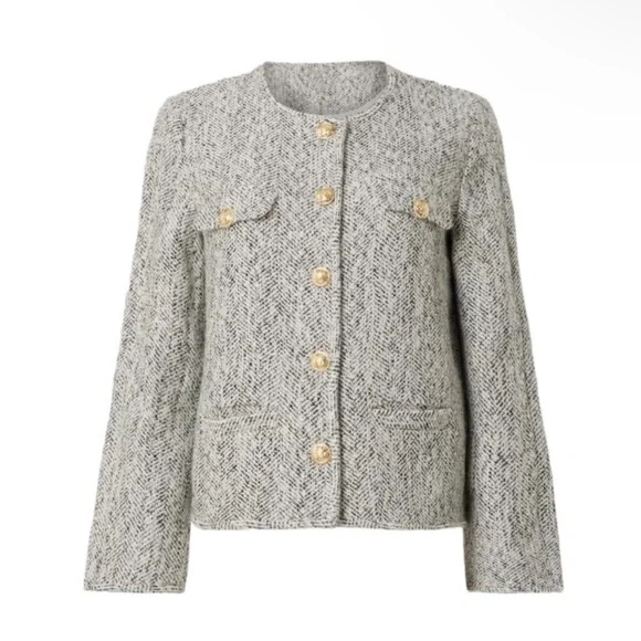 Derek Lam Tweed Convertible Blazer | Cape - Picture 2 of 6